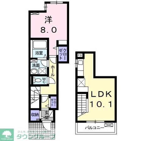 アヴニールの物件間取画像
